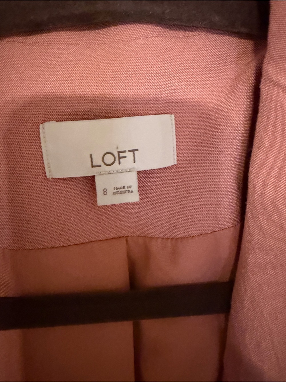 LOFT Pinkish salmon colored Blazer Jacket - Picture 3 of 4